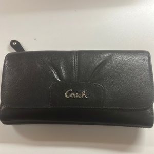 Black Coach leather wallet